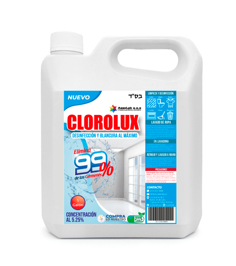 Clorolux 5.25% Concentración 1 Galón