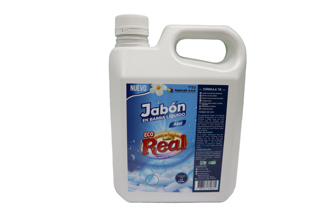 ECO REAL AZUL - Jabón Líquido Multiusos Eco Real Azul 1/2 Galón