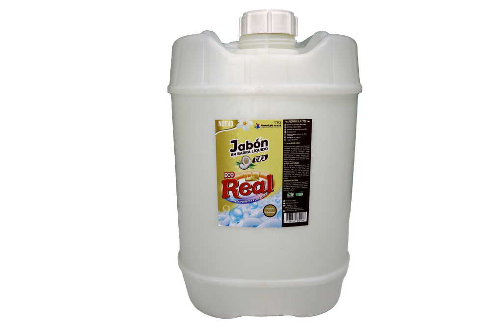 Jabón Eco Real - Líquido en Barra (Coco) Jabón Líquido Coco 5 Galones