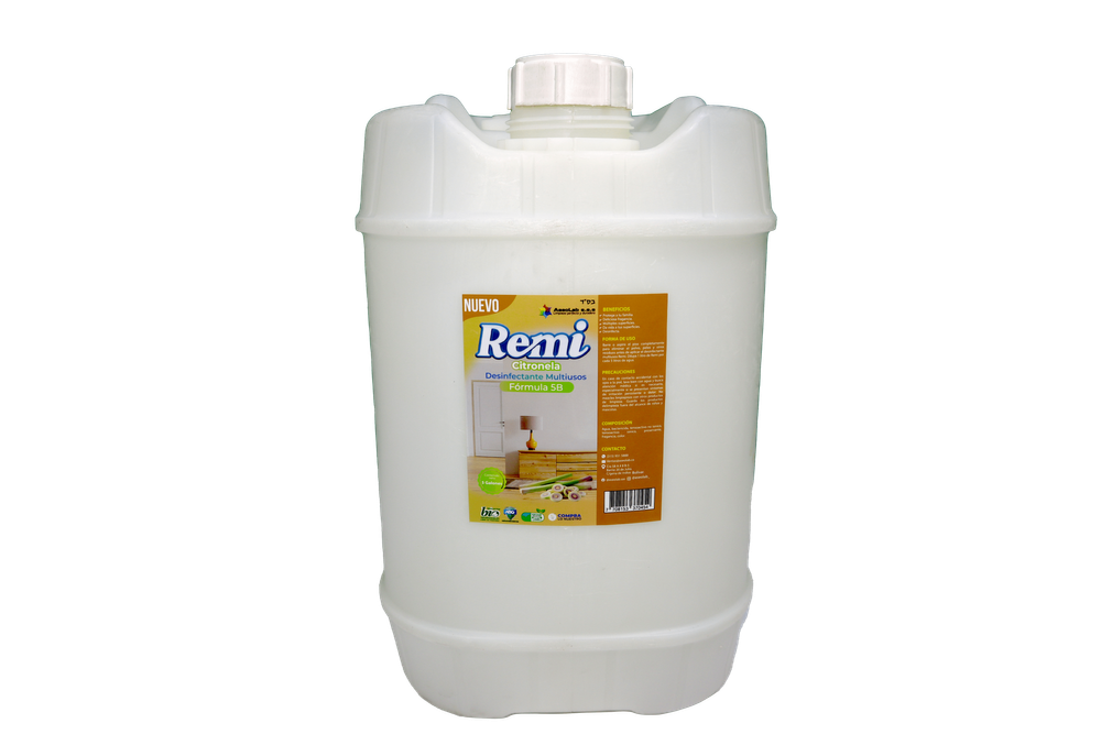 REMI CITRONELA - Limpiador Multiusos con Fragancia Natural Remi Citronela 5 Galones