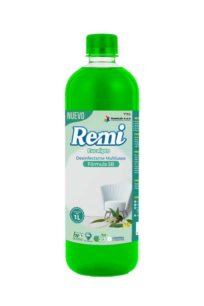 REMI EUCALIPTO - Limpiador Multiusos con Fragancia Refrescante Remi Eucalipto 1/2 Galón