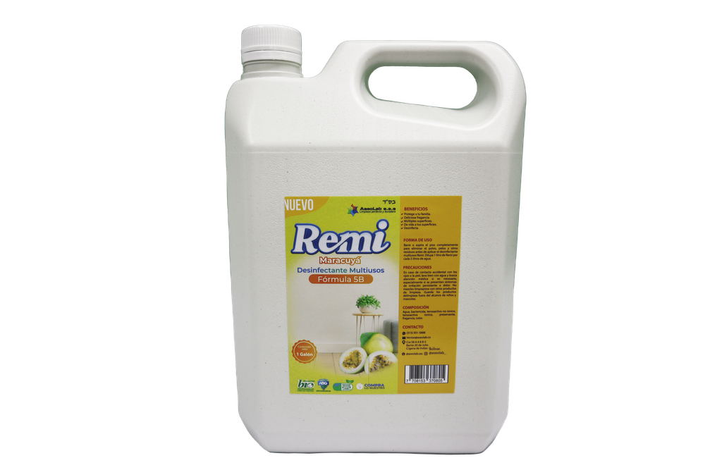 REMI MARACUYÁ - Limpiador Multiusos con Aroma Tropical Remi Maracuyá 1 Galón