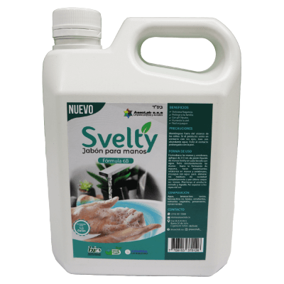 Jabón Líquido Svelty para Manos Antibacterial 1/2 Galón