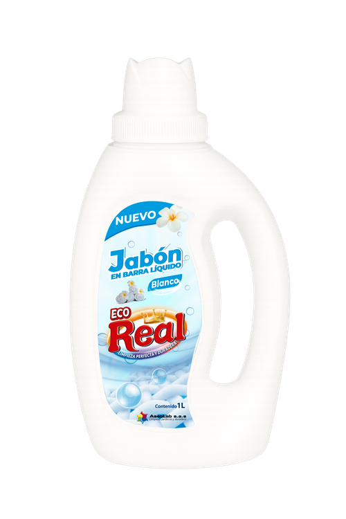 Jabón en Barra Líquido Real Blanco 1 Litro