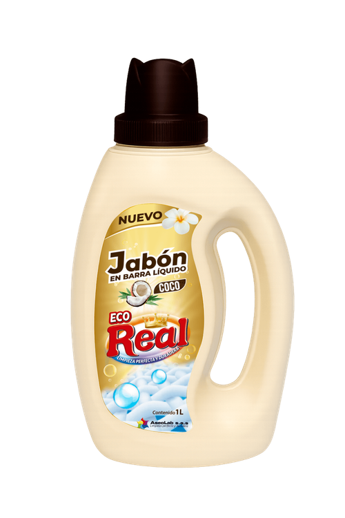 Jabón Eco Real - Líquido en Barra (Coco) Jabón Líquido Coco 1 Litro