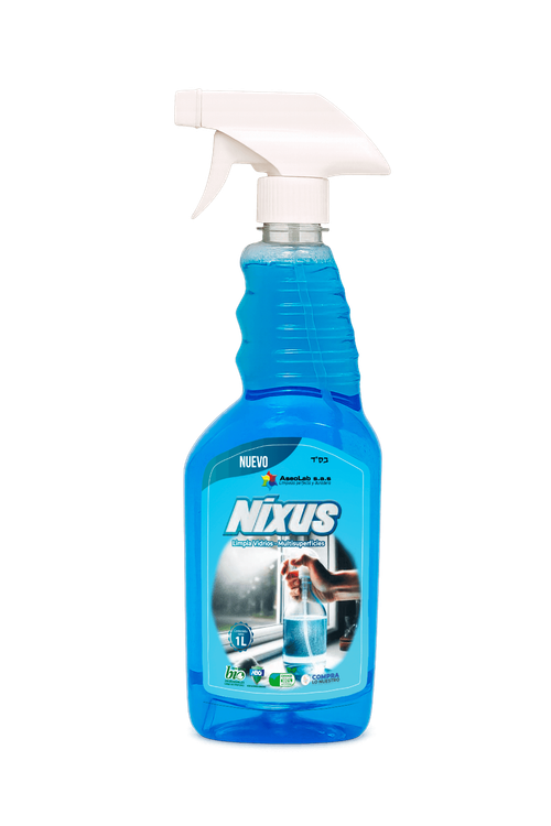 Limpiador de Vidrios y Superficies Nixus Spray 1 Litro