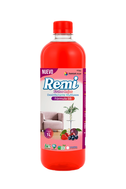 Limpiador Desinfectante Remi Frutos Rojos 1 Litro