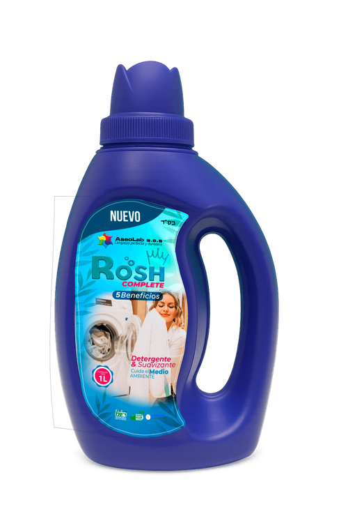 Detergente Líquido Suavizante Rosh Complete para ropa 1 Litro