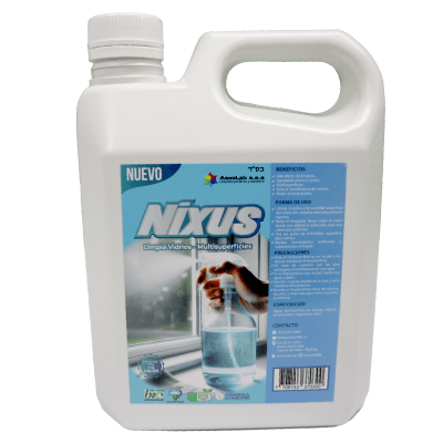 Limpiador de Vidrios y Superficies Nixus Spray 1/2 Galón